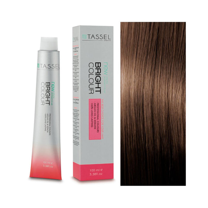 5 Castano Chiaro - Colorante con Olio di Argan e Cheratina 100 ml - Tassel : 6.3 Rubio Oscuro Dorado - 1