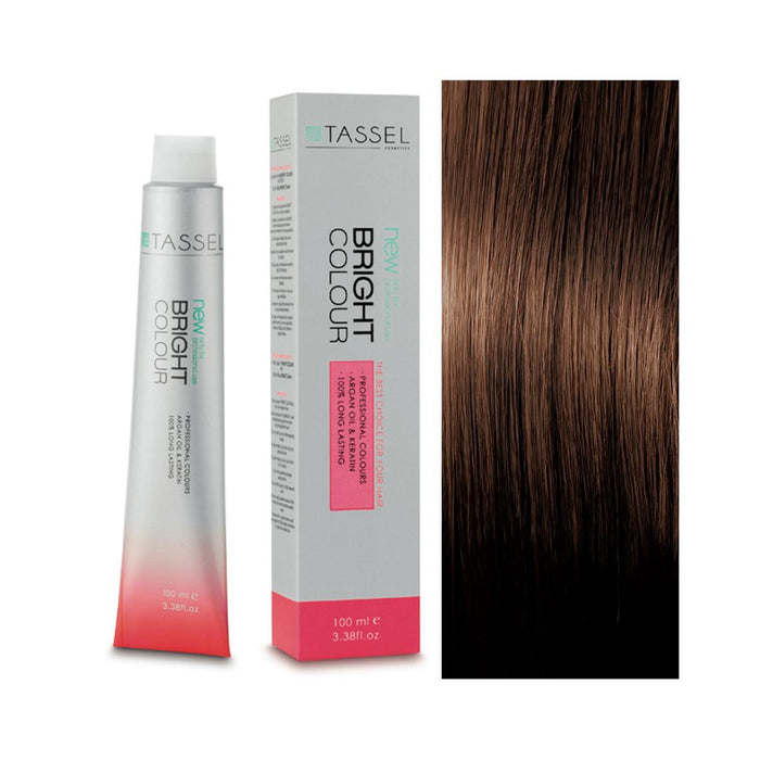 5 Castano Chiaro - Colorante con Olio di Argan e Cheratina 100 ml - Tassel : 5.3 Castaño claro dorado - 1