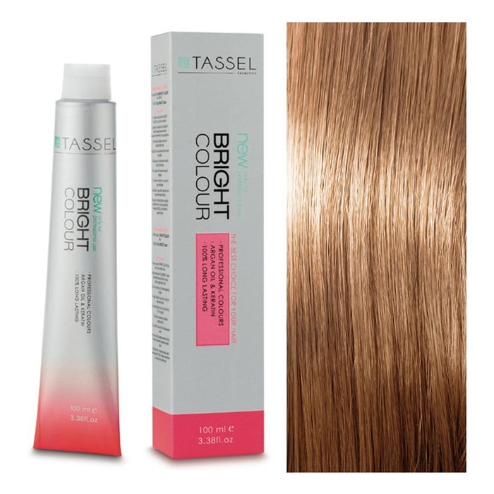 5 Castano Chiaro - Colorante con Olio di Argan e Cheratina 100 ml - Tassel : 8.32 Rubio claro beige - 1