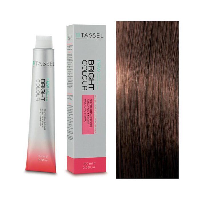 5 Castano Chiaro - Colorante con Olio di Argan e Cheratina 100 ml - Tassel : 6.73 Marrón Avellana - 1