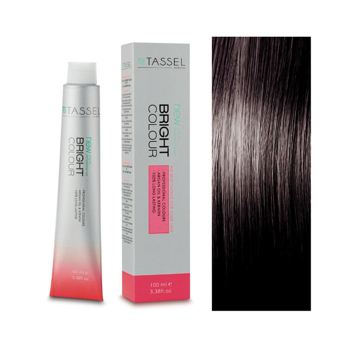 5 Castano Chiaro - Colorante con Olio di Argan e Cheratina 100 ml - Tassel : 5.35 Castaño Claro Dorado Caoba - 1