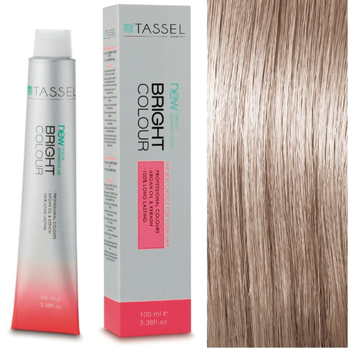 5 Castano Chiaro - Colorante con Olio di Argan e Cheratina 100 ml - Tassel : 9.21N Rubio Muy Claro Beige Ceniza - 1