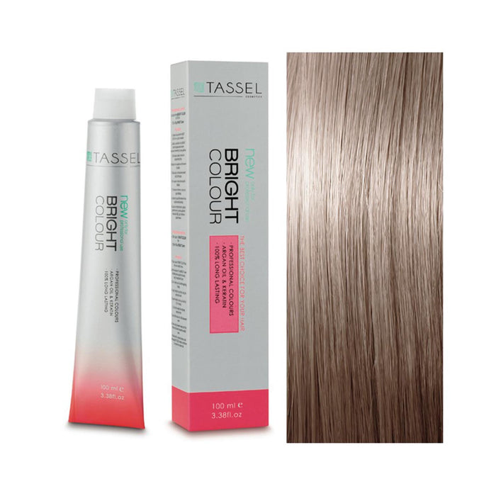 5 Castano Chiaro - Colorante con Olio di Argan e Cheratina 100 ml - Tassel : 8.21N Rubio Claro Beige Ceniza - 1