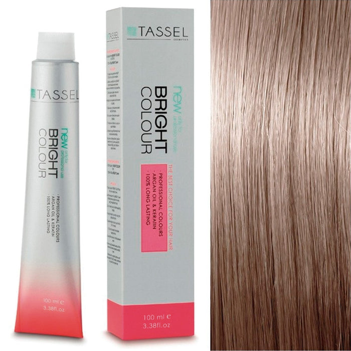 5 Castano Chiaro - Colorante con Olio di Argan e Cheratina 100 ml - Tassel : 8.23N Rubio Claro Beige Dorado - 1