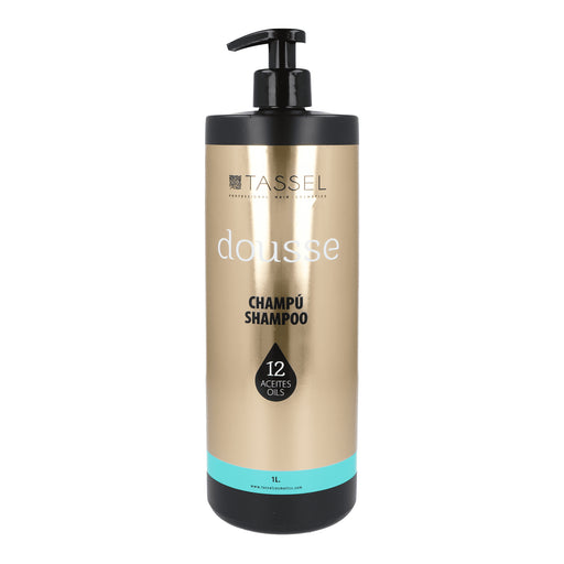 Shampoo Dousse con 12 oli essenziali - 1L - Tassel | Nutrizione, Lucentezza e Cura Professionale - Tassel - 1