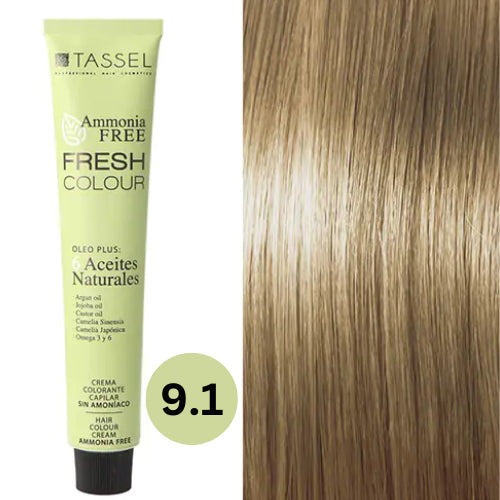 Tinta Fresh Colour senza Ammoniaca 100ml - Tassel : 9.1 - Rubio muy claro ceniza - 1