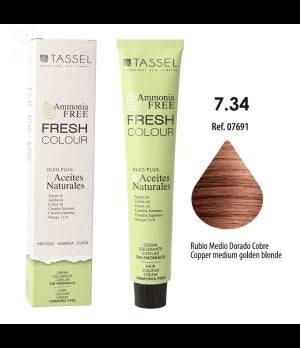 Tinta Fresh Colour senza Ammoniaca 100ml - Tassel : 7.34 Rubio medio dorado cobre - 1