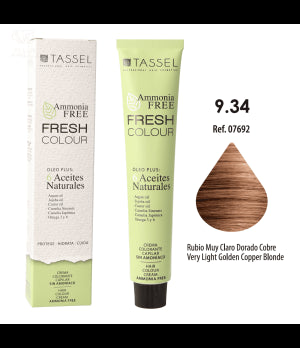 Tinta Fresh Colour senza Ammoniaca 100ml - Tassel : 9.34 Rubio muy claro dorado cobre - 1