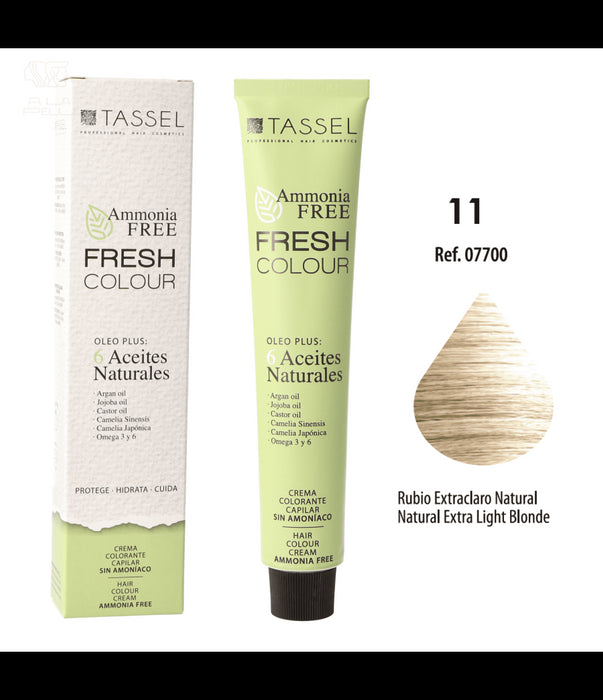 Tinta Fresh Colour senza Ammoniaca 100ml - Tassel : 11 Rubio extraclaro natural - 1