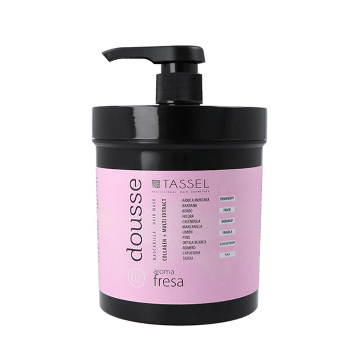 Maschera per capelli Dousse al collagene aroma fragola 1000 ml - Tassel - 1