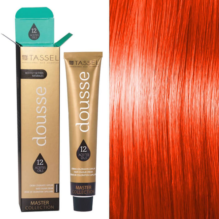 Tintura Capelli Tassel Dousse Master Collection - 100 ml | 11 Tonalità Base con 12 Oli Essenziali - Tassel : 8C - RUBIO CLARO EXTRACOBRE - 1