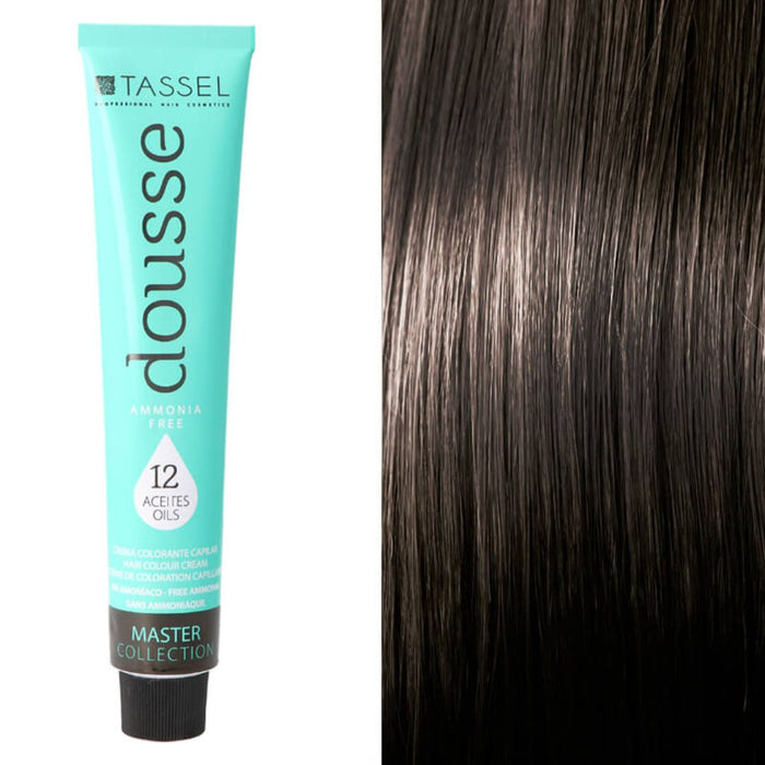 Tintura Capelli Tassel Dousse Master Collection - 100 ml | 11 Tonalità Base con 12 Oli Essenziali - Tassel : 5 Castaño Claro - 1