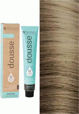 Tintura Capelli Tassel Dousse Master Collection - 100 ml | 11 Tonalità Base con 12 Oli Essenziali - Tassel : 8.8 - RUBIO CLARO MARRON - 1
