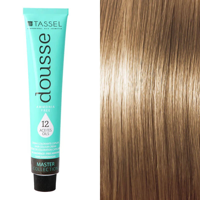 Tintura Capelli Tassel Dousse Master Collection - 100 ml | 11 Tonalità Base con 12 Oli Essenziali - Tassel : 8.83 - RUBIO CLA.MARRON DORADO - 1