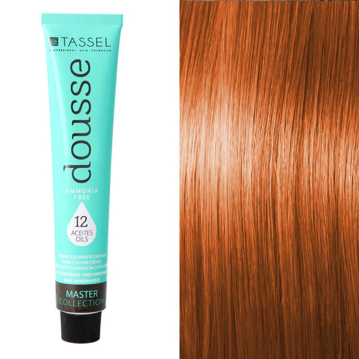 Tintura Capelli Tassel Dousse Master Collection - 100 ml | 11 Tonalità Base con 12 Oli Essenziali - Tassel : 8.43 - RUBIO CLAR.COBRE DORADO - 1