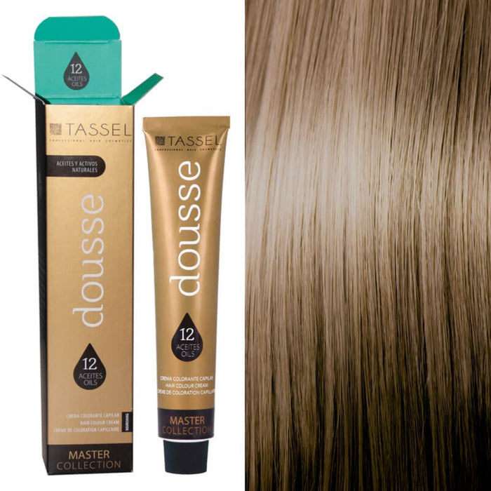 Tintura Capelli Tassel Dousse Master Collection - 100 ml | 11 Tonalità Base con 12 Oli Essenziali - Tassel : 8.32 - RUBIO CLARO TIERRA - 1