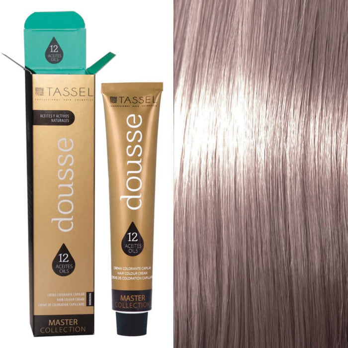 Tintura Capelli Tassel Dousse Master Collection - 100 ml | 11 Tonalità Base con 12 Oli Essenziali - Tassel : 11.21S - RUBIO SUPER ACLAR.PERLA CENIZA - 1