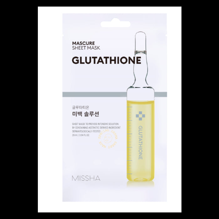 Maschera Viso Illuminante Whitening Solution - Glutatione - Missha - 1