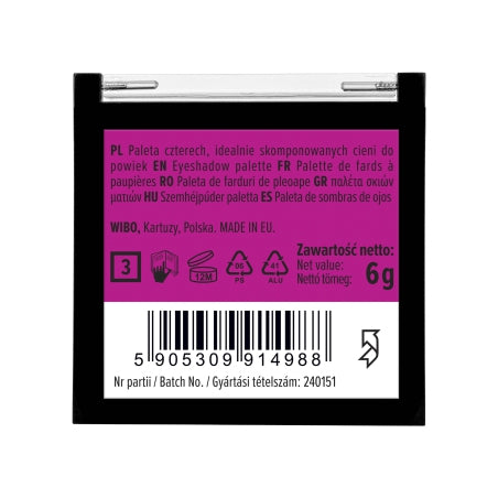 Palette di ombretti Wibo Quattro - Wibo : 3 - 2