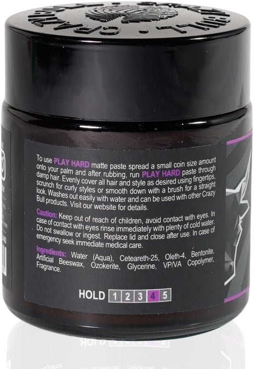Pasta opaca Play Hard da 100 ml - Crazy Bull - 2