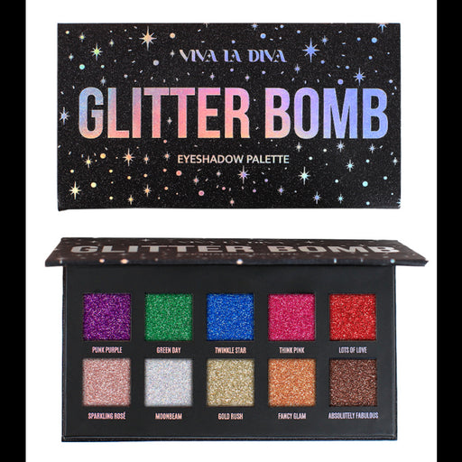 Palette di Ombretti Glitter Bomb New - Viva la Diva - 1