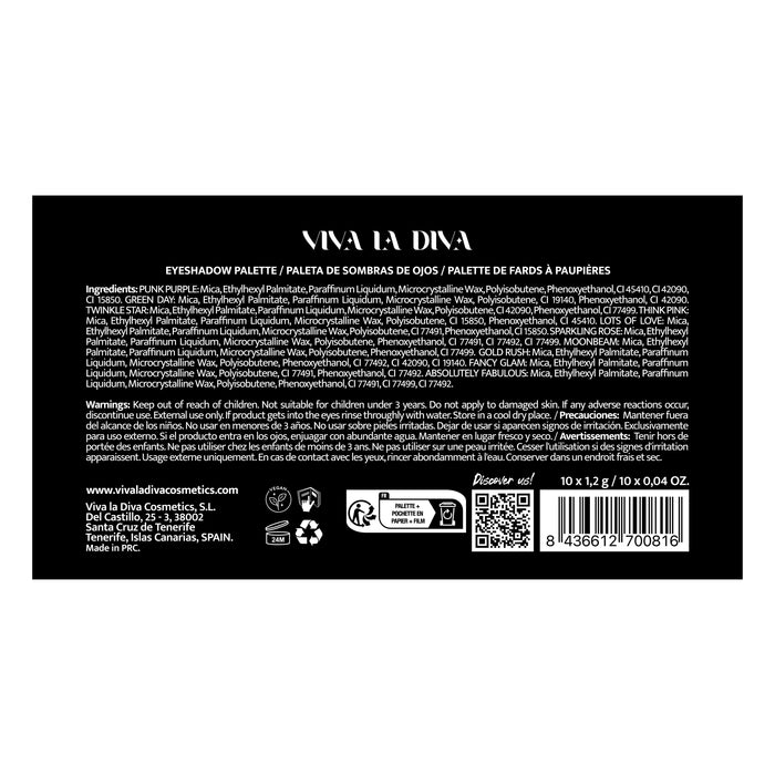 Palette di Ombretti Glitter Bomb New - Viva la Diva - 1