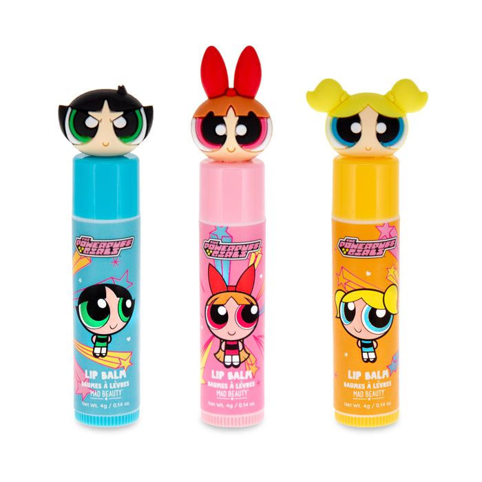 Trio di Balsami Labbra Super Carini Powerpuff Girls - Mad Beauty - 1