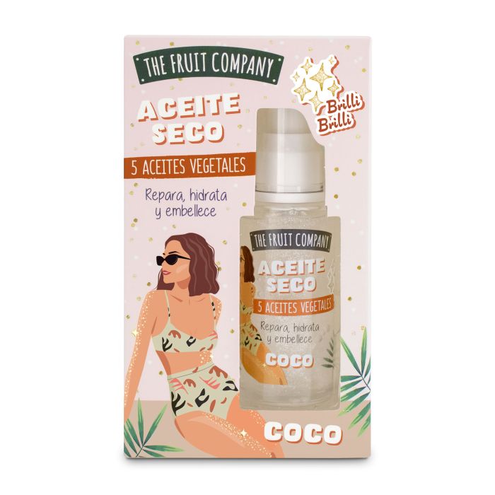 Olio Secco - Dry Oil Glitter 40ml - The Fruit Company : Coco - 1