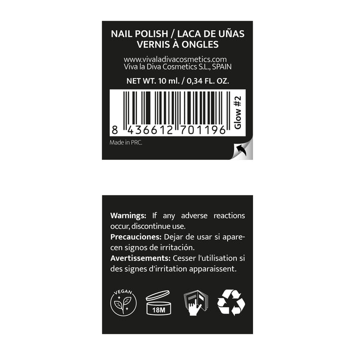 Viva la Diva Glow Nail Polish - Viva la Diva : 2 - 1