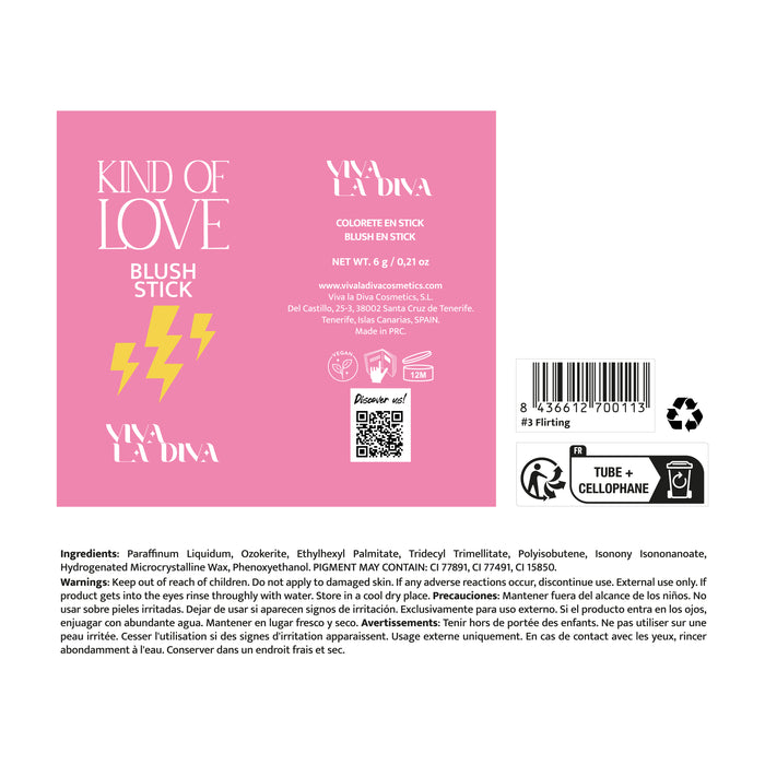 Viva la Diva Kind of Love Blush in stick - Viva la Diva : Fuck Buddy - 1