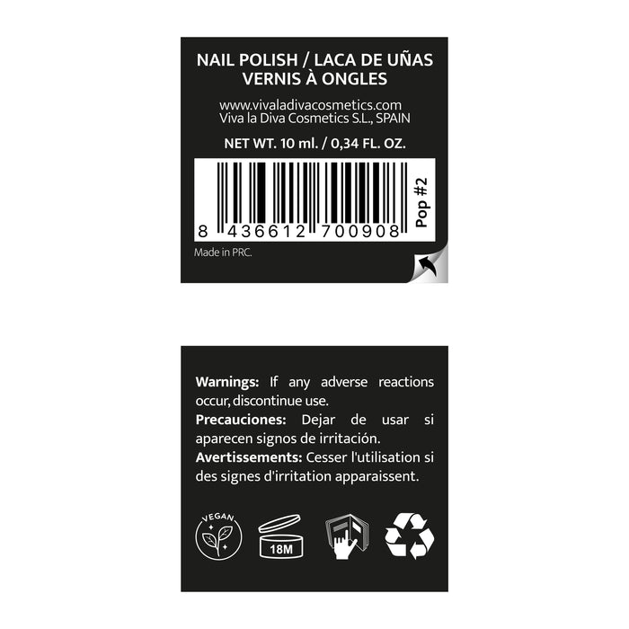 Smalto pop Viva la Diva Hot Trends - Viva la Diva : Gris - 1