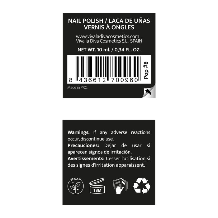 Smalto pop Viva la Diva Hot Trends - Viva la Diva : Rojo - 1