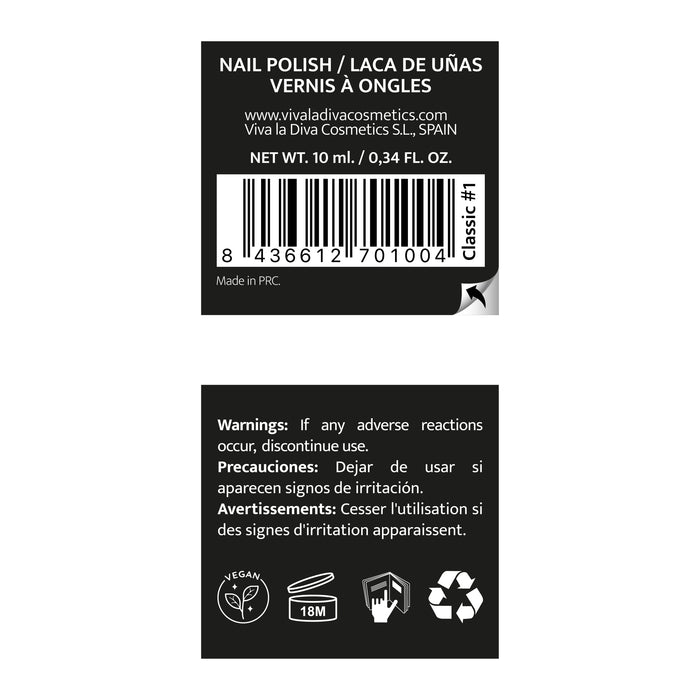 Viva la Diva Hot Trends Smalto per unghie classico per french manicure - Viva la Diva : Blanco - 1