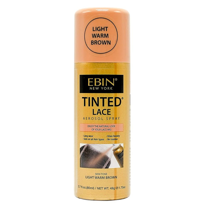 Spray Aerosol Tinto per Pizzo 80 ml - Ebin New York : Light Warm Brown - 1