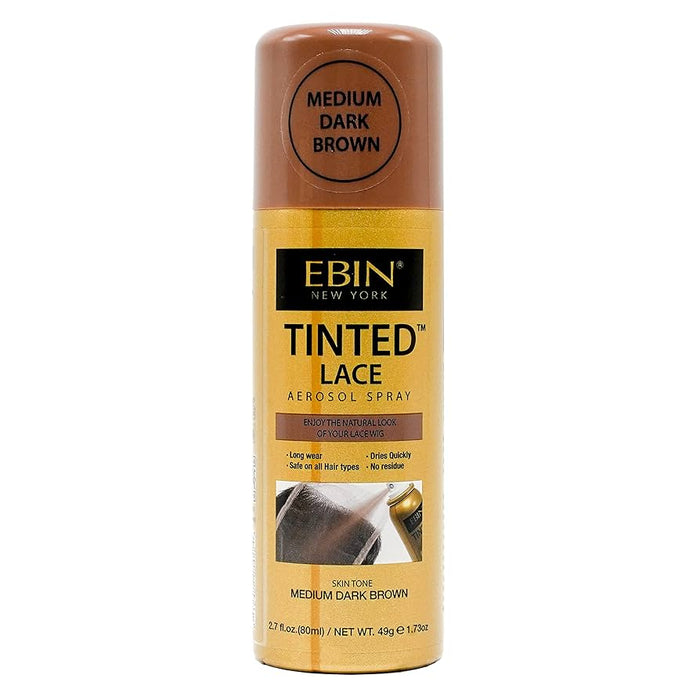 Spray Aerosol Tinto per Pizzo 80 ml - Ebin New York : Medium Dark Brown - 1