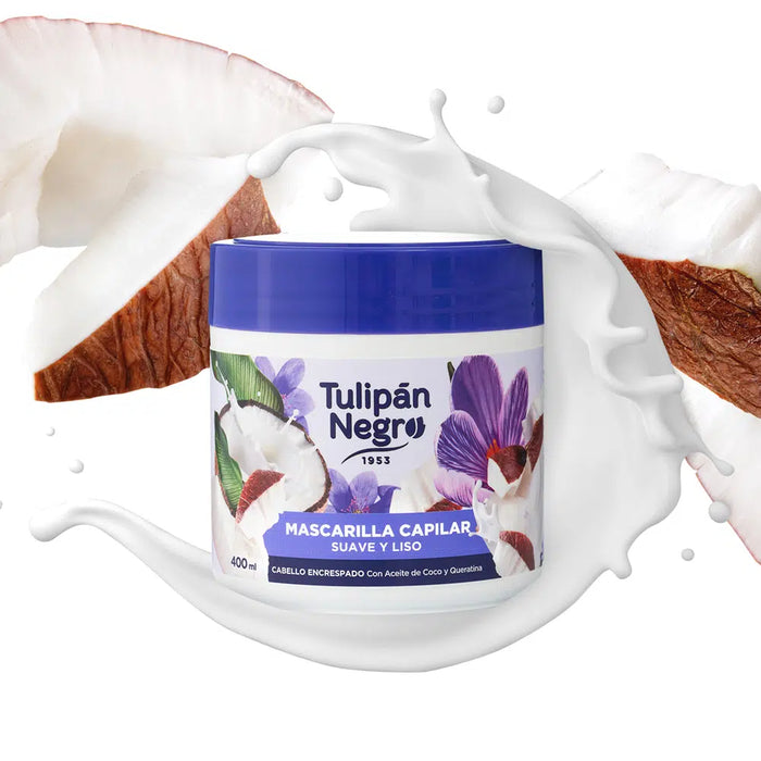 Maschera per Capelli Morbidi e Lisci 400ml - Tulipan Negro - 3