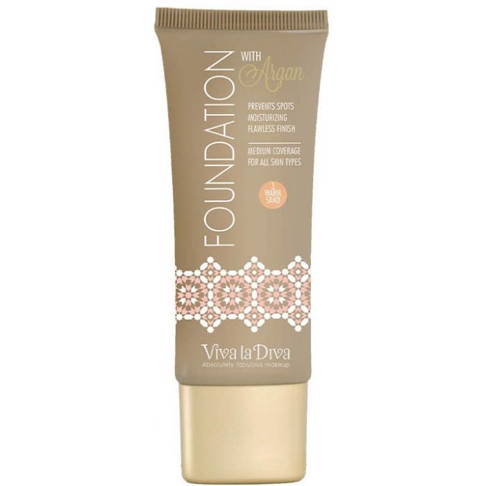 Base trucco con Argan - Fondotinta - Viva la Diva : 03 Warm Sand - 1