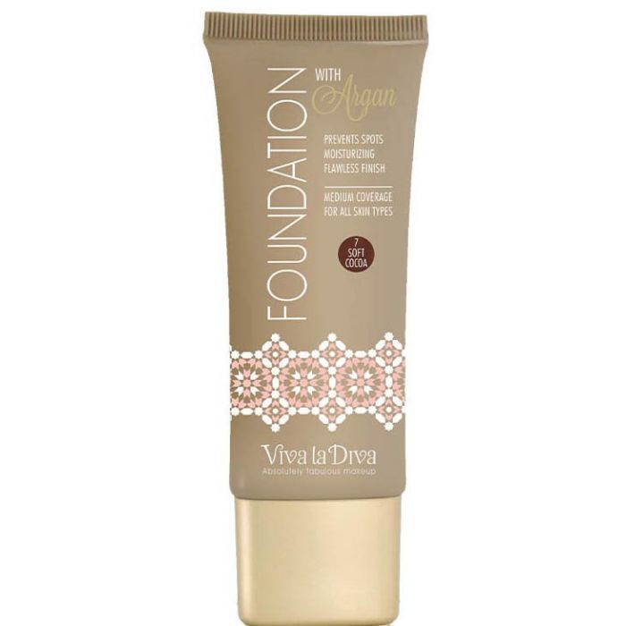 Base trucco con Argan - Fondotinta - Viva la Diva : 07 Soft Cocoa - 1