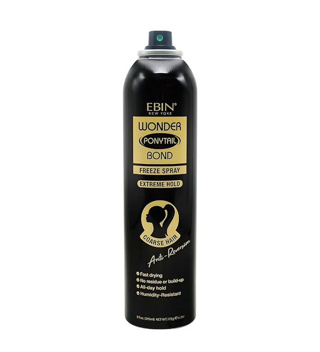 Fissaggio spray Wonder Ponytail Bond Freeze 245ml - Ebin New York : Extreme Hold - Coarse Hair - 1