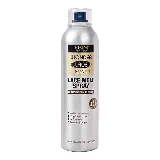 Spray aerosol Lace Melt Wonder Lace Bond 100 ml - Ebin New York : Silk Protein + Biotin 180ml - 1