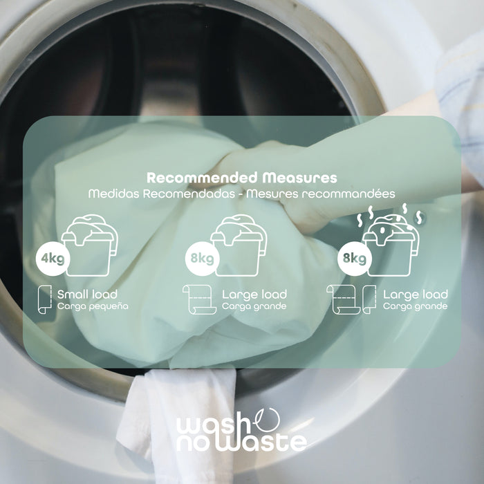 Strisce detergenti biodegradabili - Confezione da 3 - Senza lavanda, brezza oceanica e profumo - Wash No Waste - 2