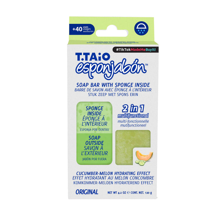 SpugnaSapone - Spugna + Sapone 2 in 1 - 120 grammi - T.taio : Pepino - 2