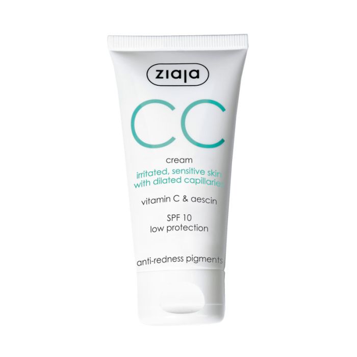 Cc Crema Correttiva Pelli Irritate e Sensibili Spf 10 - Antiarrossamento 50 ml - Ziaja - 1