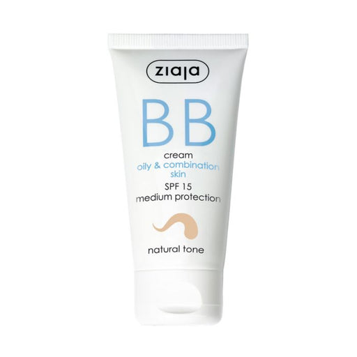 BB Cream SPF15 Pelli Miste e Grasse - Ziaja : Tono Natural - 1