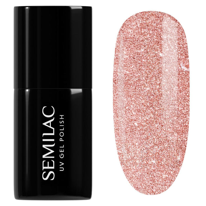 Esmalte Semipermanente 7 ml - Semilac : 094 - Pink Gold - 1