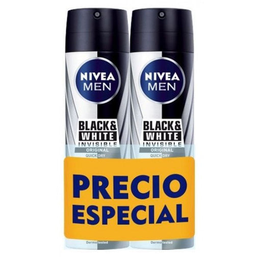 Men Invisible per Black &amp; White Deo Spray - Nivea: 2 x 200ML - 1