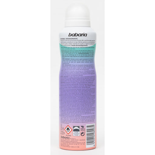Deodorante Spray Invisible: 200 ml - Babaria - 2