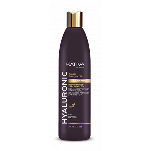 Shampoo con Acido Ialuronico, Cheratina e Coenzima Q10 - Kativa: 355 ML - 1