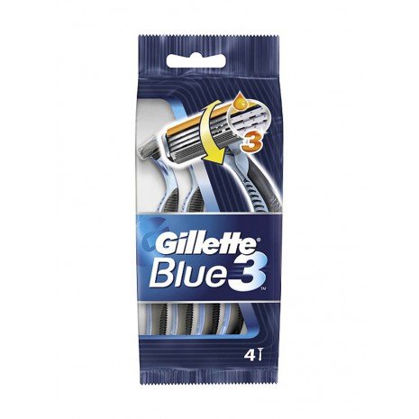 Maquinillas de Afeitar Desechables 3 Cuchillas Blister - Blue 3 - 4 Uds - Gillette - 1