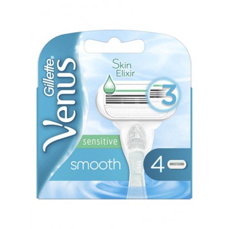 Recambios de Maquinilla para Depilar - Venus Smooth Sensitive 4 Uds - Gillette - 1